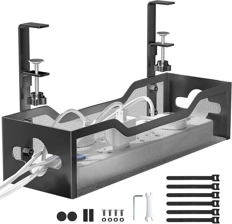 Desk Setup Essentials: Cable Tray and Desk Mat for a Cleaner Workspace